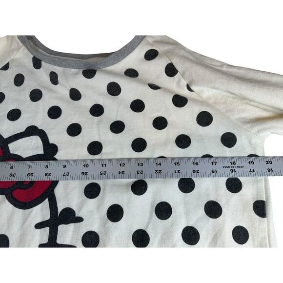 Hello Kitty Polka Dots Pullover Sweatshirt Womens Top Size Large Kawaii - Picture 6 of 6